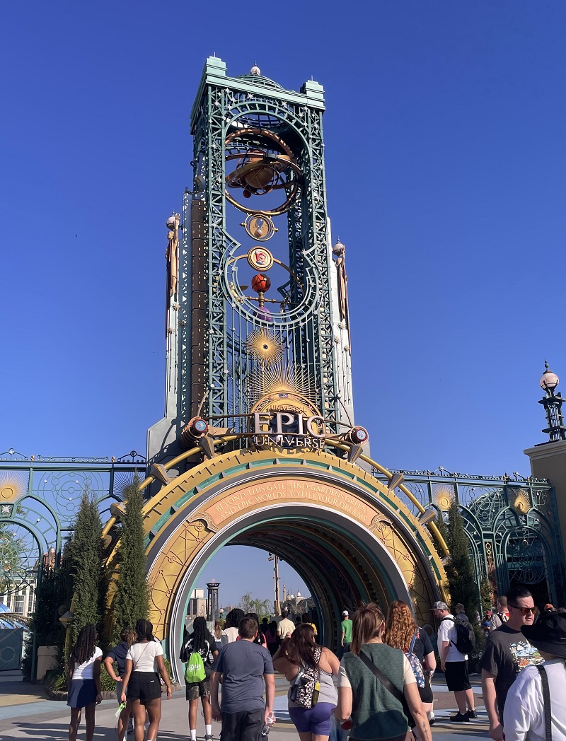 image of the entrance to Universal Studios Epic Universe